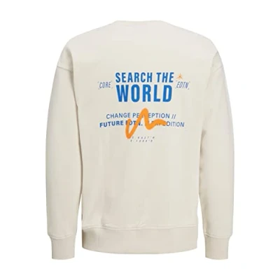 Afbeelding van Jack &amp; Jones Jcoedition CREW NECK Sweater, Heren, Maat: Medium, Moonbeam