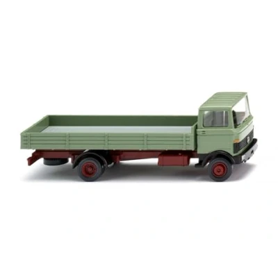 Afbeelding van Wiking 043120 H0 vrachtwagen Mercedes Benz LP 809 met laadbak, lichtgroen