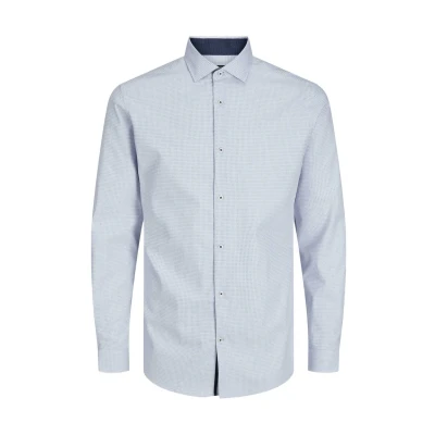 Afbeelding van Jack &amp; Jones Jprblaparker Detail L S NOOS Overhemd, Heren, Maat: XXL, White