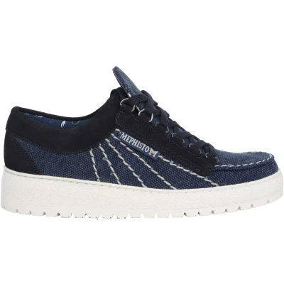 Afbeelding van Mephisto Rainbow Sun heren veterschoen blauw maat 43 (EU) 9 (UK)