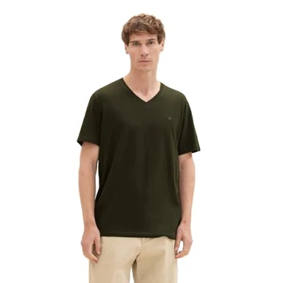 Afbeelding van TOM TAILOR Heren T shirt, 11172 Dark Roze Green, XS