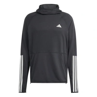 Afbeelding van adidas Performance OWN THE RUN 3STRIPES Hoodie, Heren, Maat: XS, Black