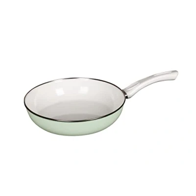 Afbeelding van Riess, 0057 031, keramische glazen pan Nijlgroen 28, CLASSIC emaillepan, diameter 28 cm, hoogte 6,5 inhoud 2,2 liter, emaille, groen, inductie