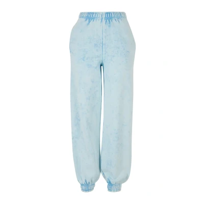 Afbeelding van Urban Classics Towel Washed Trainingsbroek, Dames, Maat: 4XL, Balticblue