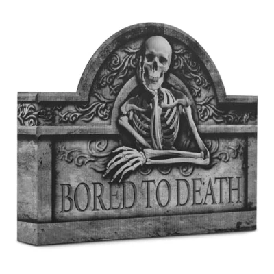 Afbeelding van Halloween Decoraties My Other Me Grafsteen 27,5 x 37 cm