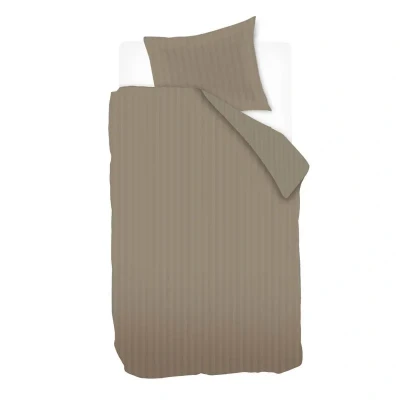 Afbeelding van Ivorlyn Kent Dekbedovertrek Eenpersoons 140x200/220 cm Dark Taupe