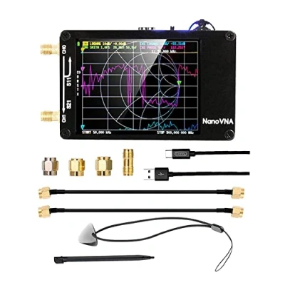 Afbeelding van Whisverse Verbeterde Versie NanoVNA H Vector Netwerk Antenne Analyzer 10KHz 1.5GHz MF HF VHF UHF SD kaartsleuf