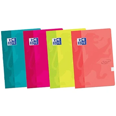 Afbeelding van Oxford School Touch Schriften 5 stuks A4 gelijnd 36 vel 90gr assorti