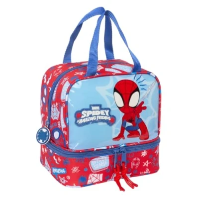 Afbeelding van Lunchtrommel Spider Man Rescue Blauw Rood 20 x 15 cm