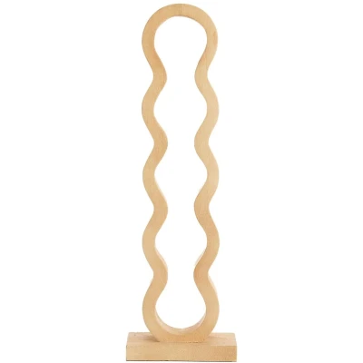 Afbeelding van Light &amp; Living Wijnrek 5 flessen 18x13x58 cm EDOLO hout mat naturel