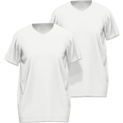 Afbeelding van Ceceba +size ondershirt met buikmaat (set van 2) wit