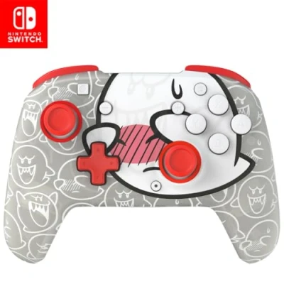 Afbeelding van PDP Nintendo Switch Rematch GLOW Wireless Controller Boo Hoo With motion, 600mAh battery