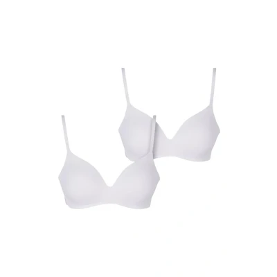 Afbeelding van Urban Classics Basic Padded 2PACK Tshirt BH, Dames, Maat: 70A, white