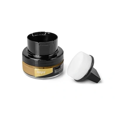 Afbeelding van Schoencrème met Sponsapplicator, Intensieve Leerverzorging en Voedend, Kaps Delicate, 70 kleuren (151 natuurlijk)