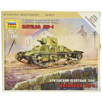 Afbeelding van Zvezda British Light Tank Matilda Mk I (Zve6191) modelbouwsets, hobbybouwspeelgoed voor kinderen, modelverf en accessoires