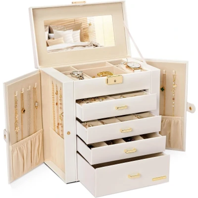 Afbeelding van Sens Design Juwelendoos Sieradendoos Sieradendoosje Creme