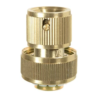 Afbeelding van Ribimex PRA/RLB.4218 snelkoppeling Aquastop messing 19 mm, goud, 3/4&quot;