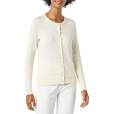Afbeelding van Amazon Essentials Women&#039;s Lichtgewicht vest met ronde hals (verkrijgbaar in grote maten), Ecru, M
