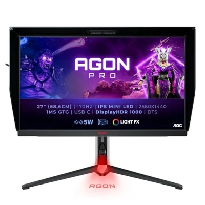 Afbeelding van AOC Agon Ag274qxm 27 Inch 2560 X 1440 (quad Hd) 1 Ms 170 Hz