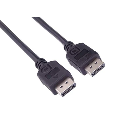 Afbeelding van PremiumCord DisplayPort verbindingskabel M/M 1 m, naar kabel, 10,8 Gbps, Video tot 4K @30Hz, 2560x1600, 2K @60Hz, Full HD 1080p, HDCP 2.2, zwart
