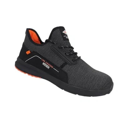 Afbeelding van Lee Cooper Werkkleding voor heren, lichte ademende Next Generation stalen neus, comfort, arbeidsveiligheid, trainingsschoenen, SB SRA, zwart, 42 EU