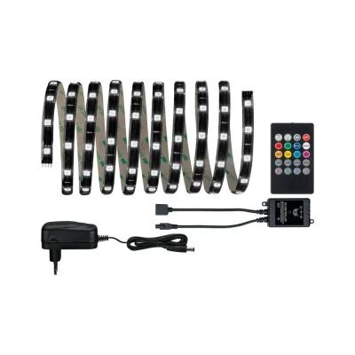 Afbeelding van Paulmann Lights and Sound Comfort 70956 LED strip complete set Met connector (male) 12 V 3 m RGB 1 stuk(s)