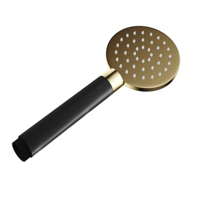 Afbeelding van HotBath Cobber Handdouche 9cm 1 stand messing Gepolijst