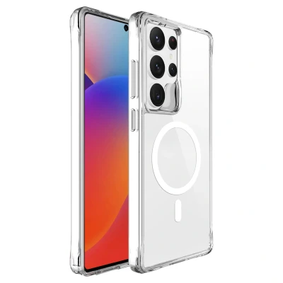 Afbeelding van Samsung Galaxy S25 Ultra MagSafe Hoesje Kunststof imoshion Hardcase/Backcover Transparant Telefoonhoesje Shockproof/Valbescherming