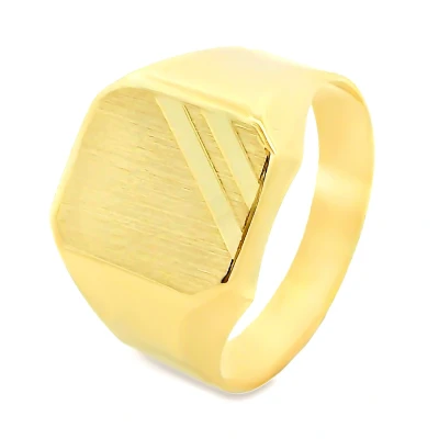 Afbeelding van Juwelier Zwartevalk 14 karaat gouden zegelring 170552