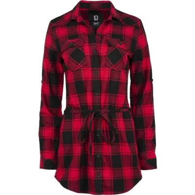 Afbeelding van Brandit LUCY Overhemdblouse, Dames, Maat: 3XL, Red black