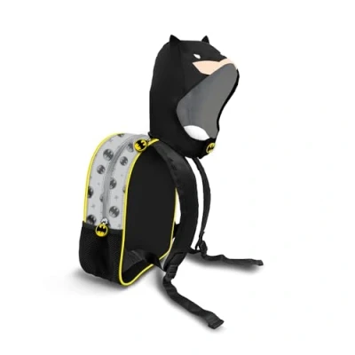 Afbeelding van Batman Chibi Rugzak met capuchon, Grijs, 26 x 31 cm, inhoud 8,5 l, Eén maat, capuchon