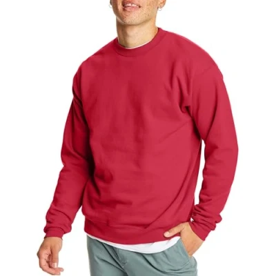 Afbeelding van Hanes Sweatshirt voor heren, 1 stuks, dieprood, L