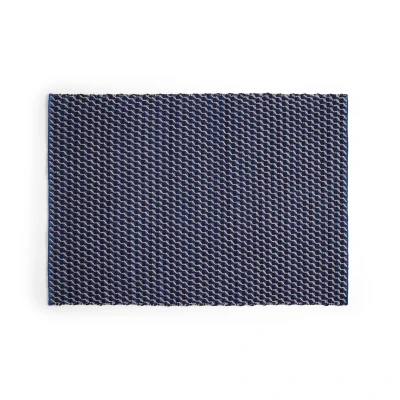 Afbeelding van HAY Channel vloerkleed Blauw wit 170x240 cm