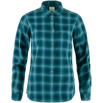 Afbeelding van Fjällräven ÖVIK Shirt Overhemd, Dames, Maat: Large, Dark navy/indigo blue