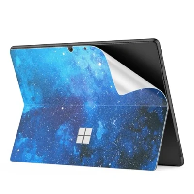 Afbeelding van MoKo Tablet Back Skin Stick Decal for Microsoft Surface Pro 11 /Surface 10 / 9 8 13 Inch Tablet, PU Leather Protective Body Cover 11/10, Blue Starry Sky