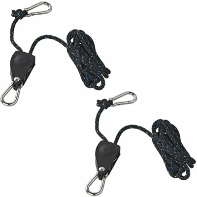 Afbeelding van Pro Plus Takel met Ratel en Touw Capaciteit 136 kilo Ø 6 mm x 2.5 meter 2 stuks