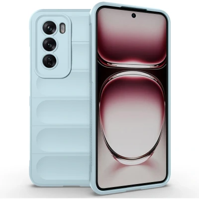Afbeelding van Oppo Reno 12 Pro Hoesje Siliconen en TPU (zacht) imoshion Backcover/Softcase Lichtblauw Telefoonhoesje