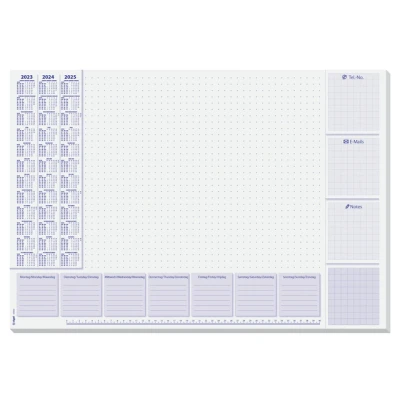 Afbeelding van Sigel Si Ho355 Bureauonderleggers 59,5X41Cm 30 Vel Met Weekindeling Techniek