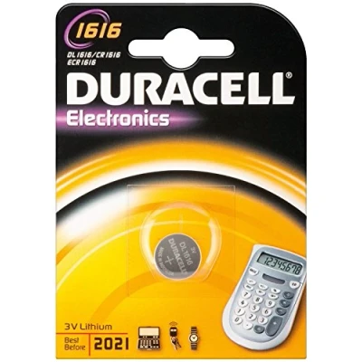 Afbeelding van DURACELL Lithium knoopcellen, CR1616, 1 stuks