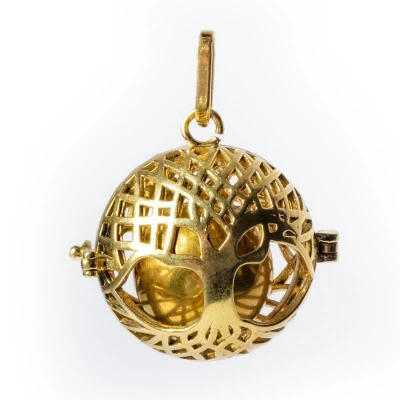 Afbeelding van Levensboom Bola Zwangerschapshanger Goudkleur (2,5 cm)