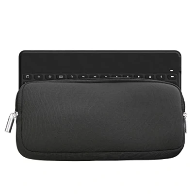 Afbeelding van kwmobile toetsenbord hoes geschikt voor Logitech KEYS TO GO hoesje Neopreen keyboard beschermhoes Reis case met rits Keyboards cover in grijs