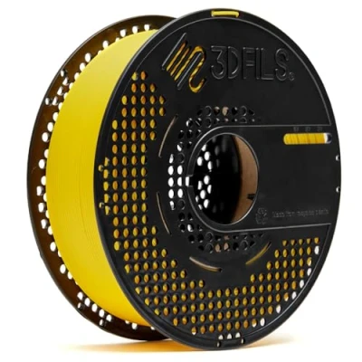 Afbeelding van 3DFILS Neat Winding esFil PLA Max Filament voor 3D printers, 1,75 mm, 1 kg, geel