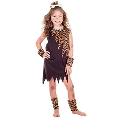 Afbeelding van Fun Shack FNK4653S kostuum, meisjes, Cavegirl, klein