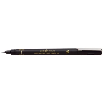 Afbeelding van Fineliner extra fine brush Zwart Uni Pin