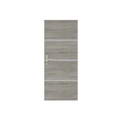 Afbeelding van Deurrenovatiekit NORDLINGER PRO 4 platen 85 x 50 cm en 3 profielen 2 Greige eik