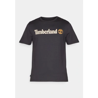 Afbeelding van Timberland Linear LOGO Short Sleeve TEE Tshirt print, Heren, Maat: Large, Black
