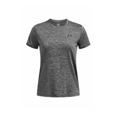 Afbeelding van Under Armour Dames Tech Twist T shirt met korte mouwen en ronde hals, Castlerock / Zwart, L
