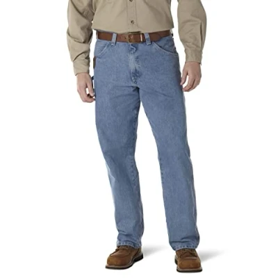 Afbeelding van Wrangler Ripstop Charpentier Jeans Riggs Workwear van Heren, Donkerblauw, 42W x 32L