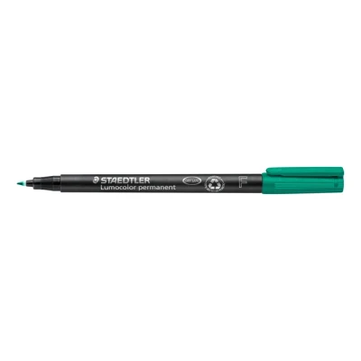 Afbeelding van Viltstift Staedtler Lumocolor 318 permanent F groen