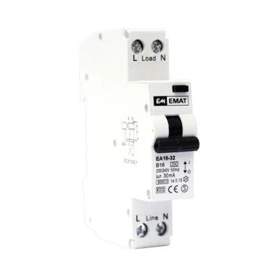 Afbeelding van Aardlekautomaat B 20A 30mA 1P+N